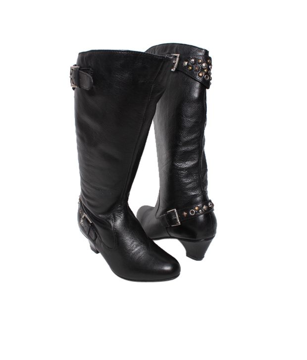 Massimo Italiano Black Heel Boots