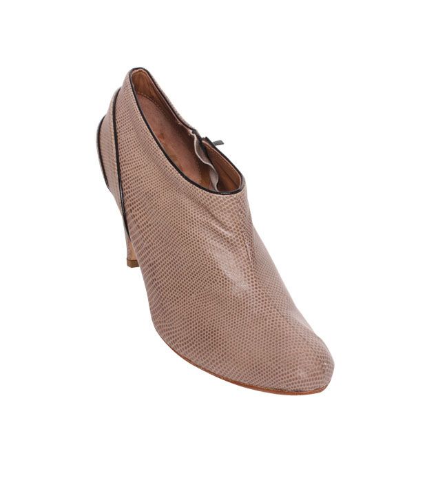 Massimo Italiano Light Brown Heel Boots