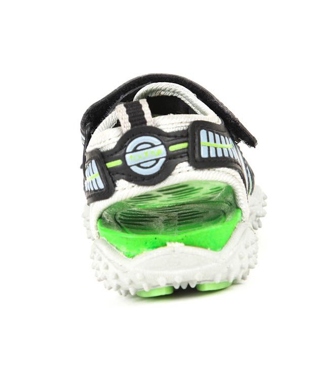 Liberty Footfun Black & Green Sandals