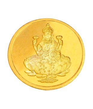 Infinium 24kt 1g 999 Purity ASSAY Certified Laxmi Gold Coin