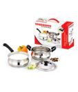 Sowbaghya Stainless Steel  Cookware Set - 3 Pcs