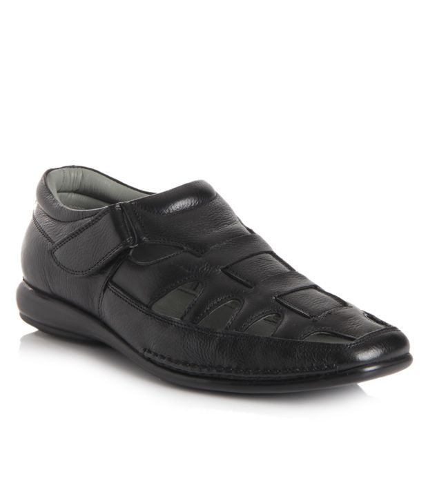 Buy Delize Distinct Black Roman Sandals for Men | Snapdeal