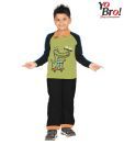 Yobro Green & Grey Night Suit For Kids
