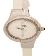 Nova Designer White Oval Dial Watch