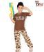 Yobro Brown Wild Explorer Night Suit For Kids
