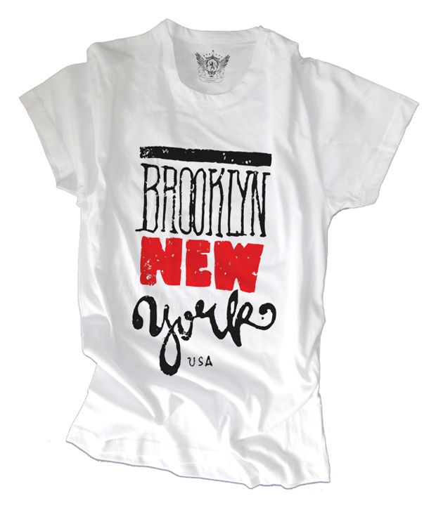 Unisopent White Brooklyn New York T-Shirt