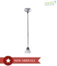 Renata LED Crackled Glass Pendant Light
