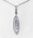 Aiva Petal Shaped Stone Studded Pendant