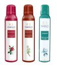 Yardley (Jasmine, Red, Sandalwood) Women Deo Pack of 3-Each 150 ml