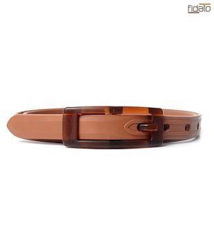 Fidato Modish Tan Smooth Finish Belt