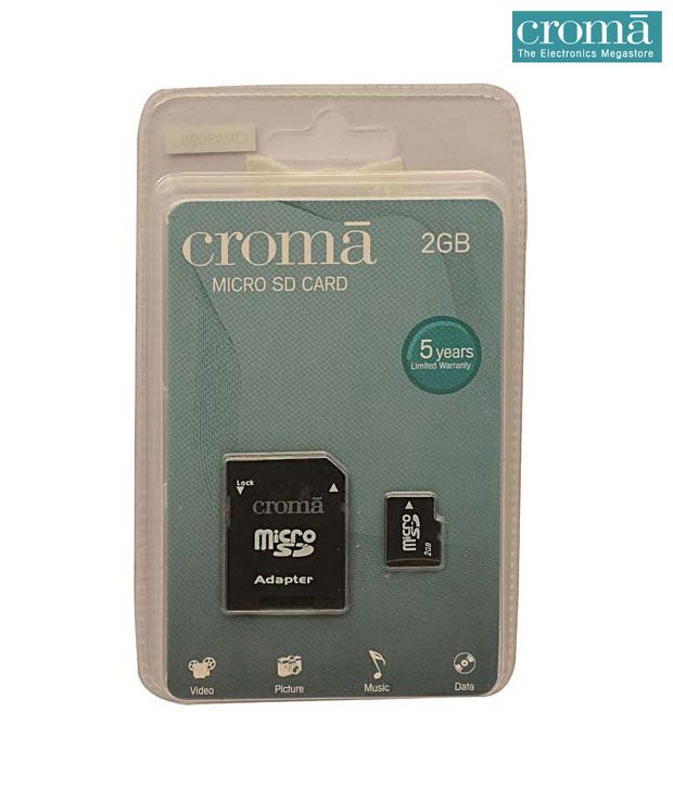 Croma Cra3098 2gb Microsd Card And Adapter available at snapdeal for Rs.232
