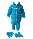 Kilkari Boys Aqua Blue  Sweater Pajami Set For Kids