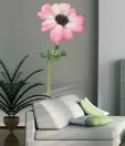 Plage Pink Anemone Wall Sticker - Large