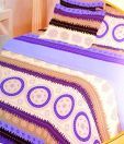 Bombay Dyeing Silk Route Bright Purple Double Bed Sheet