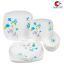 Crown Craft White Floral Dinner Set - 18 Pcs