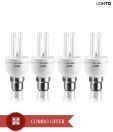 LightO CFL 5W Set Of 4- U Shape