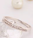 Lencia Finely Crafted CZ Ritzy Sterling Silver Ring