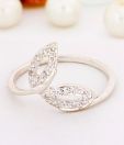 Lencia CZ Studded Classy Sterling Silver Ring