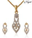 Nayab Alluring AD Studded Pendant set