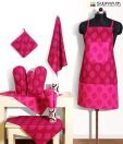 Swayam Gorgeous Magenta 8 Pcs Kitchen Set