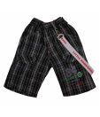 Little Kangaroos Grey Checks Jamaican Shorts For Kids