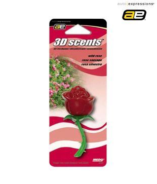 Auto Expressions - 3d Vintage Rose