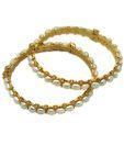 Kalai Gold Plated Pearl Bangles DSNBG4-24