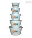 Ideal Home Conical Lid Bowl Set - 5 Pcs