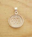 Designer Silver Shree Yantra Sterling Silver Pendant