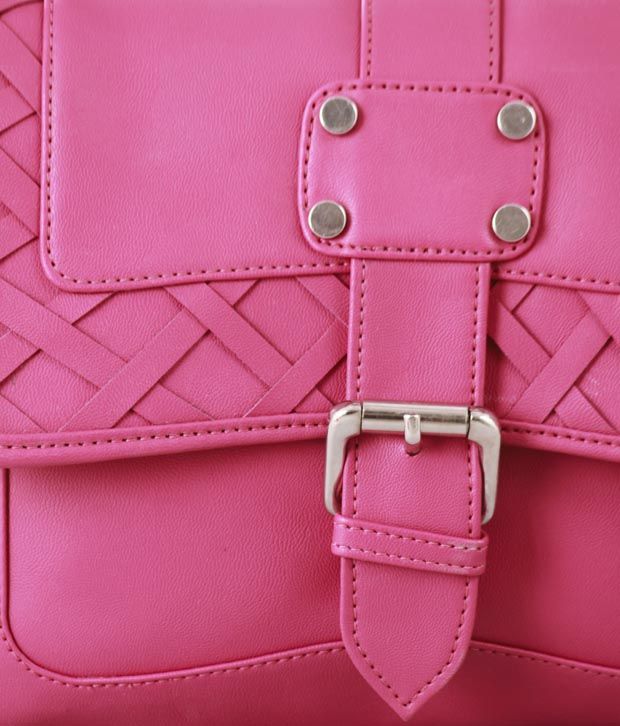 Butterflies Pretty Pink Criss-Cross Handbag