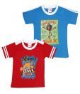 Madagascar Vibrant Blue & Red Pack of 2 T-Shirts For Kids