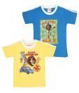 Madagascar Vibrant Blue & Yellow Pack of 2 T-Shirts For Kids