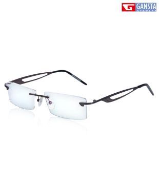 Gansta Rimless Rectangular Black Optical Frame