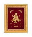 Shanti Holy Lord Hanuman 24 kt Gold Foil Frame