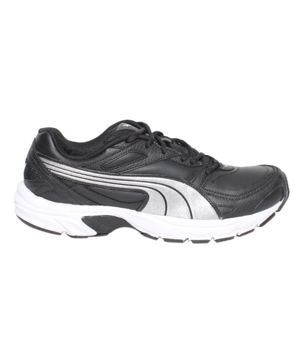 Puma Axis Black & Silver Running Shoes