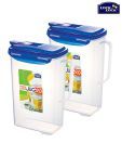Lock & Lock Set Of Two Flip-top Lid Water Jugs