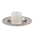 Live n Style Nickel Finish Aluminium Candle Holder