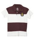 LanosUC Brown & White Polo T-Shirt For Kids