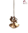 Home Sparkle Brass Peacock Diya