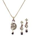 Darpan Jewels Ornate Pendant Set with Chain