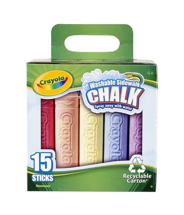 Crayola 15 Color Sidewalk Chalk Box Tray: Buy Online at Best Price in