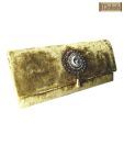 Moksh Elegant Golden Velvet Clutch