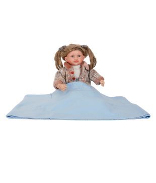 Keona Kidz Cute Blue Baby Blanket & Teddy Set
