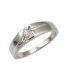 Bold Sleek Platinum Finish Ring