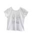 Beebay White Sequin Girls T-Shirt For Kids
