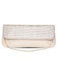 Favola Silver Beads Embellished Clutch