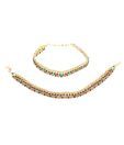 Adhira Pair of String Multi-coloured Payals
