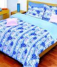 Bombay Dyeing-La Rosa 100% Cotton Bed Sheet with 2 Pillow Covers