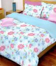 Bombay Dyeing-La Rosa 100% Cotton Bed Sheet with 2 Pillow Covers