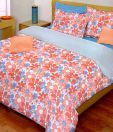 Bombay Dyeing-La Rosa 100% Cotton Bed Sheet with 2 Pillow Covers